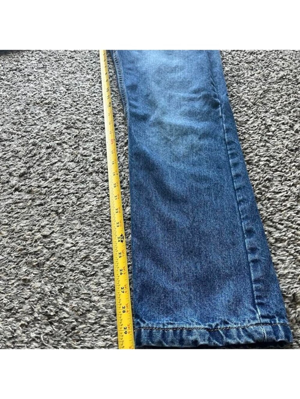 Pull&Bear Women's Navy Blue Denim Jeans Size 8 Straight Leg Utility Casual Spain - Picture 5 of 7